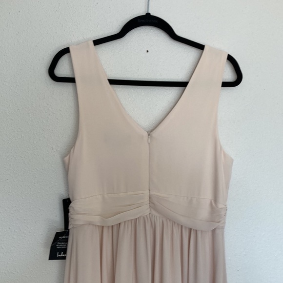 Lulus Thoughts of Hue Blush Surplice Maxi Dress Size Large - Picture 6 of 12